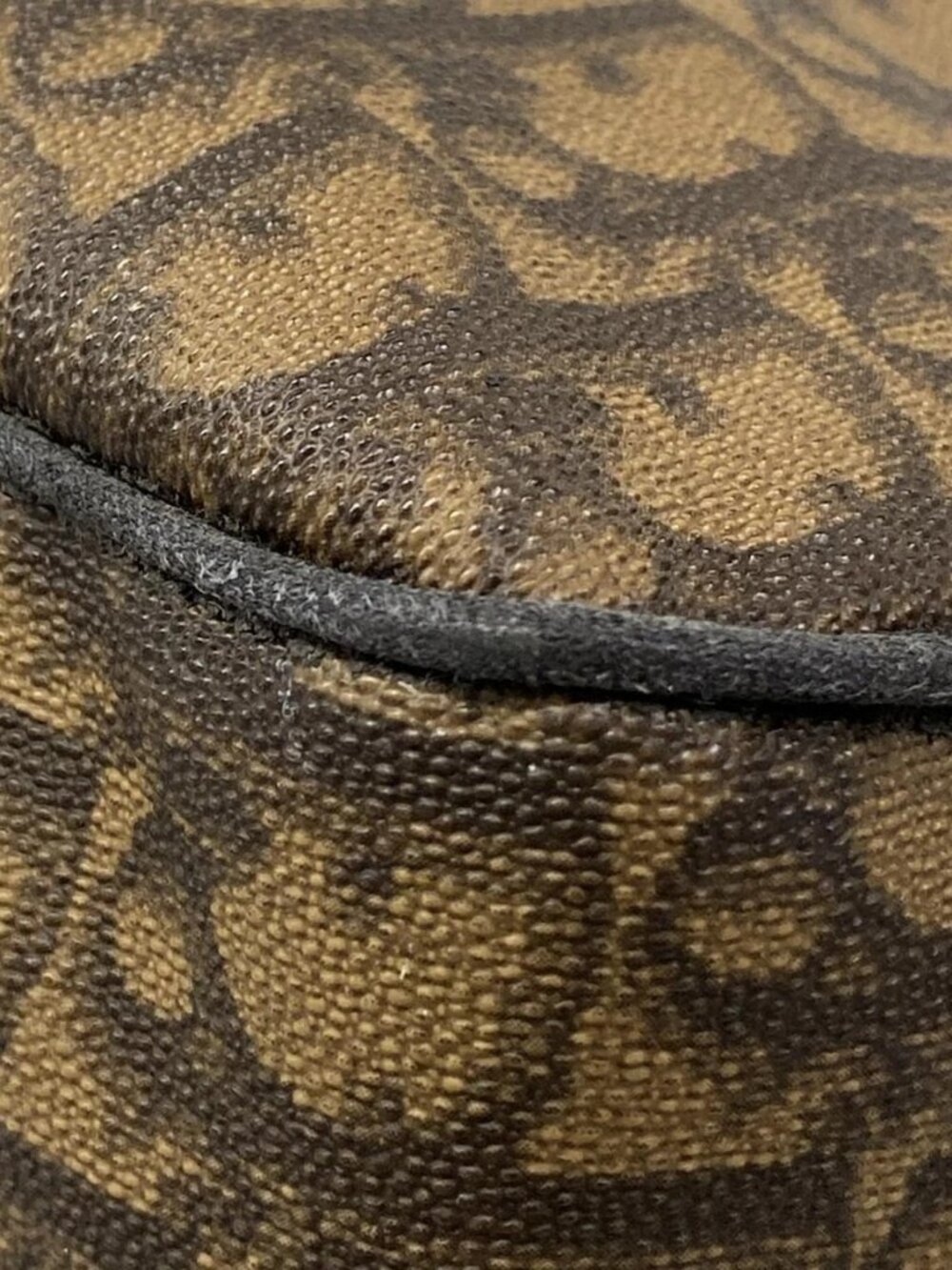DIOR/ChristianDior Romantic/Trotter Dark Brown Brown Leather Tote Bag - Picture 6 of 16